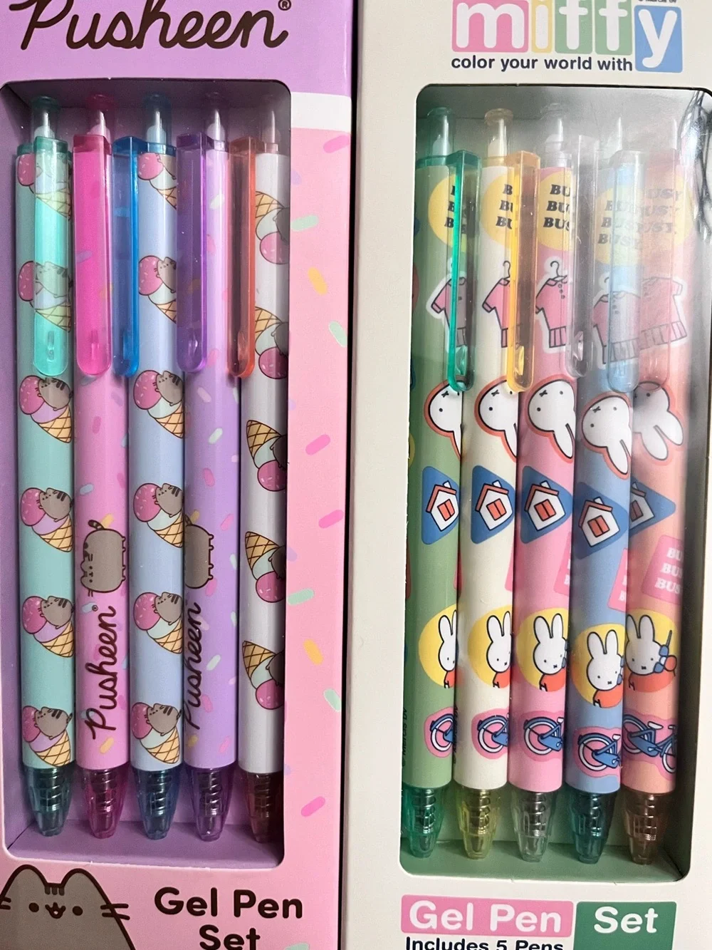 PUSHEEN X MIFFY Gel Pens Set (10 Total)